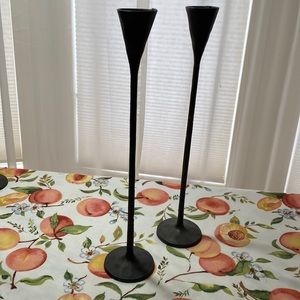 Pottery Barn 18” pair bronze candlesticks✨